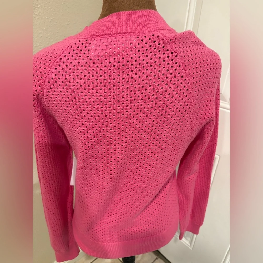 Vibrant Pink Crew Neck Sweater
